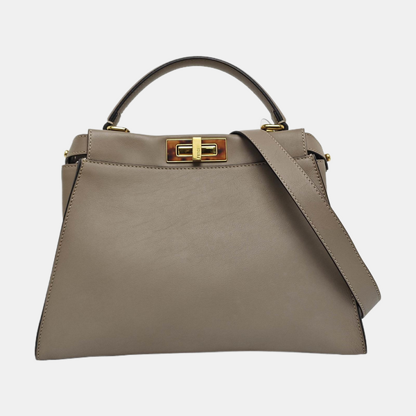 Peekaboo Medium Calfskin Gray