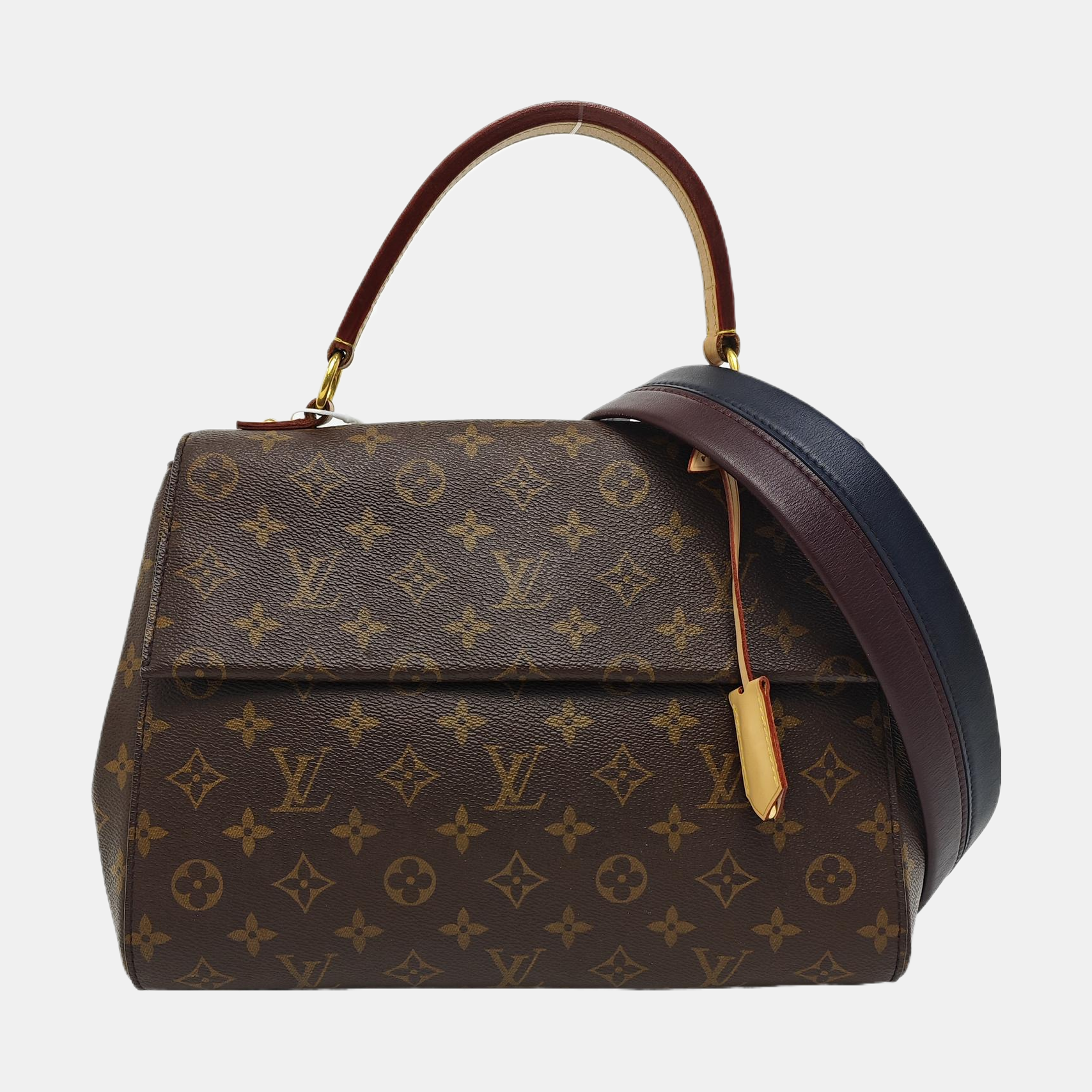 CLUNY MM Monogram Coated Canvas Brown