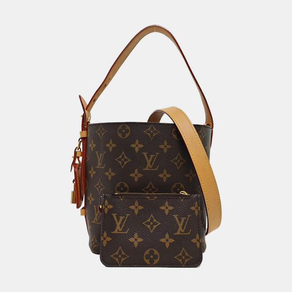 ALL IN BB Monogram Coated Canvas Brown