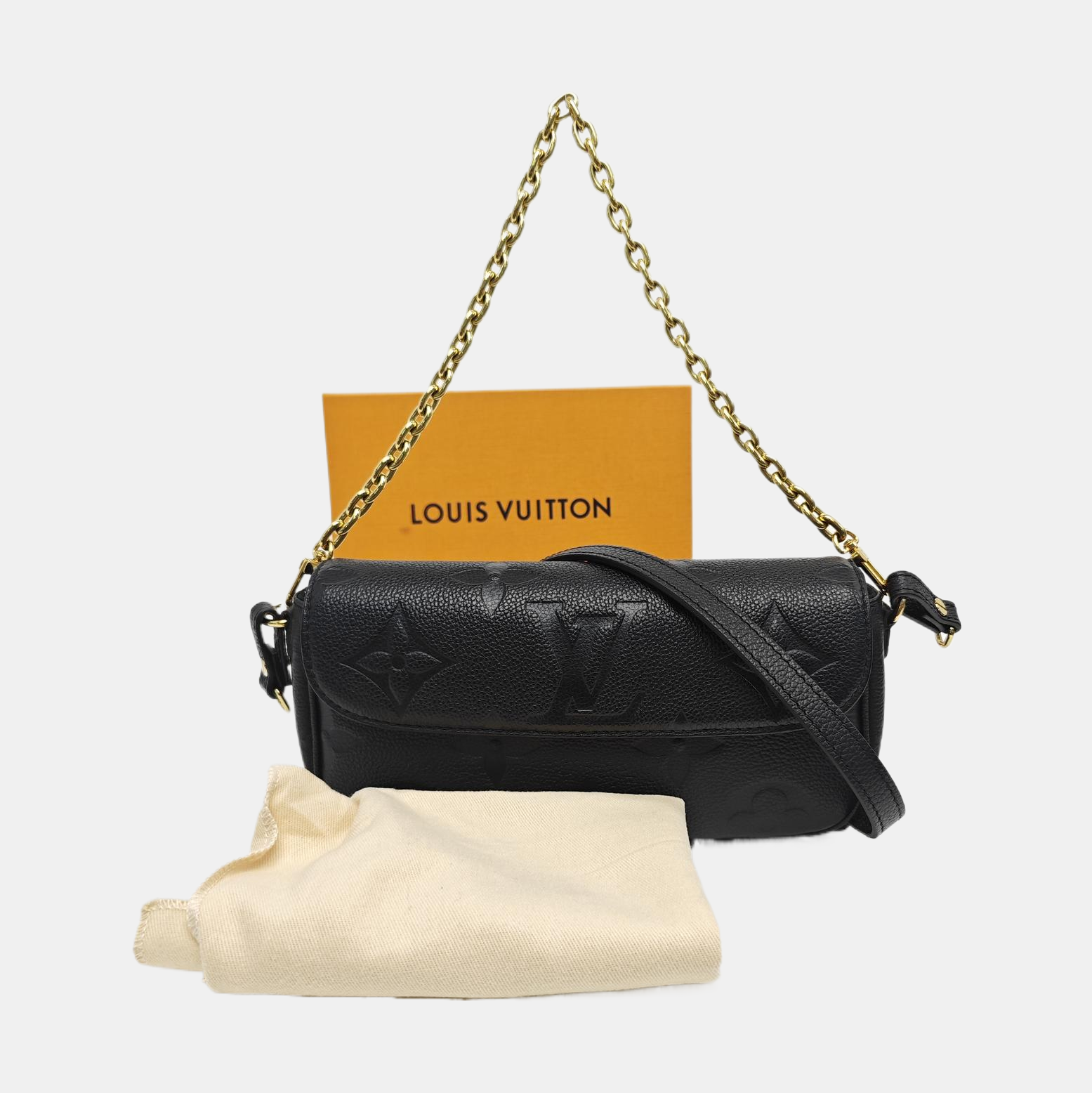 IVY Monogram Calfskin Black