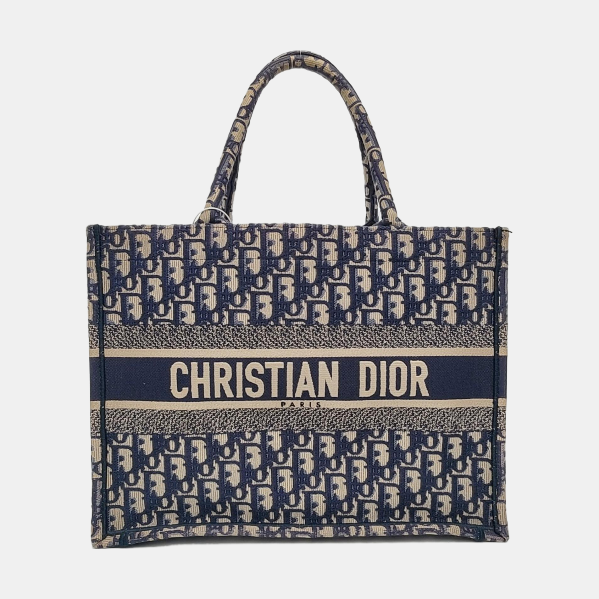 Authenticated pre-owned  Book Tote Medium Monogram Canvas Blue - Tote Bag at Looply