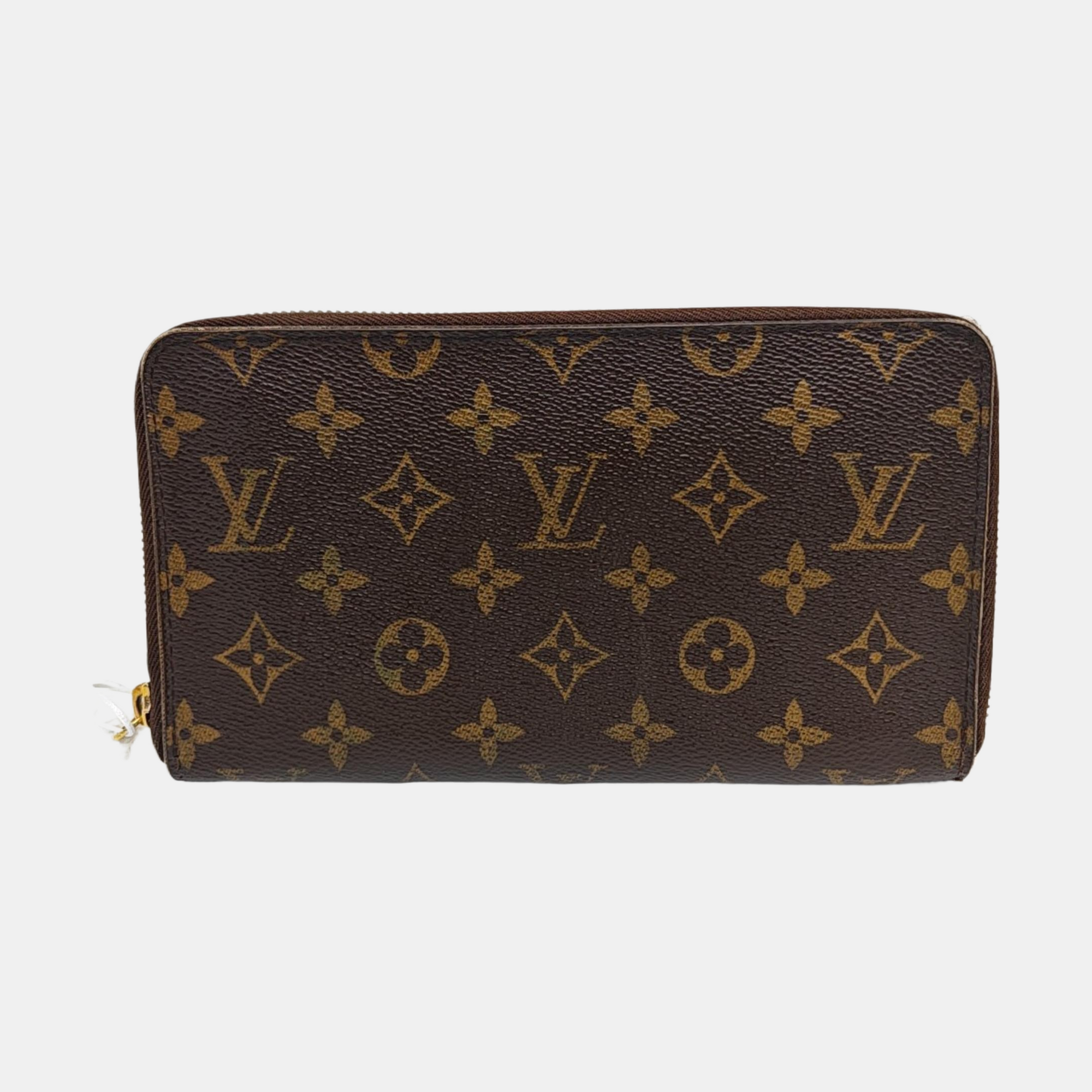 ZIPPY Monogram Coated Canvas Brown Wallet