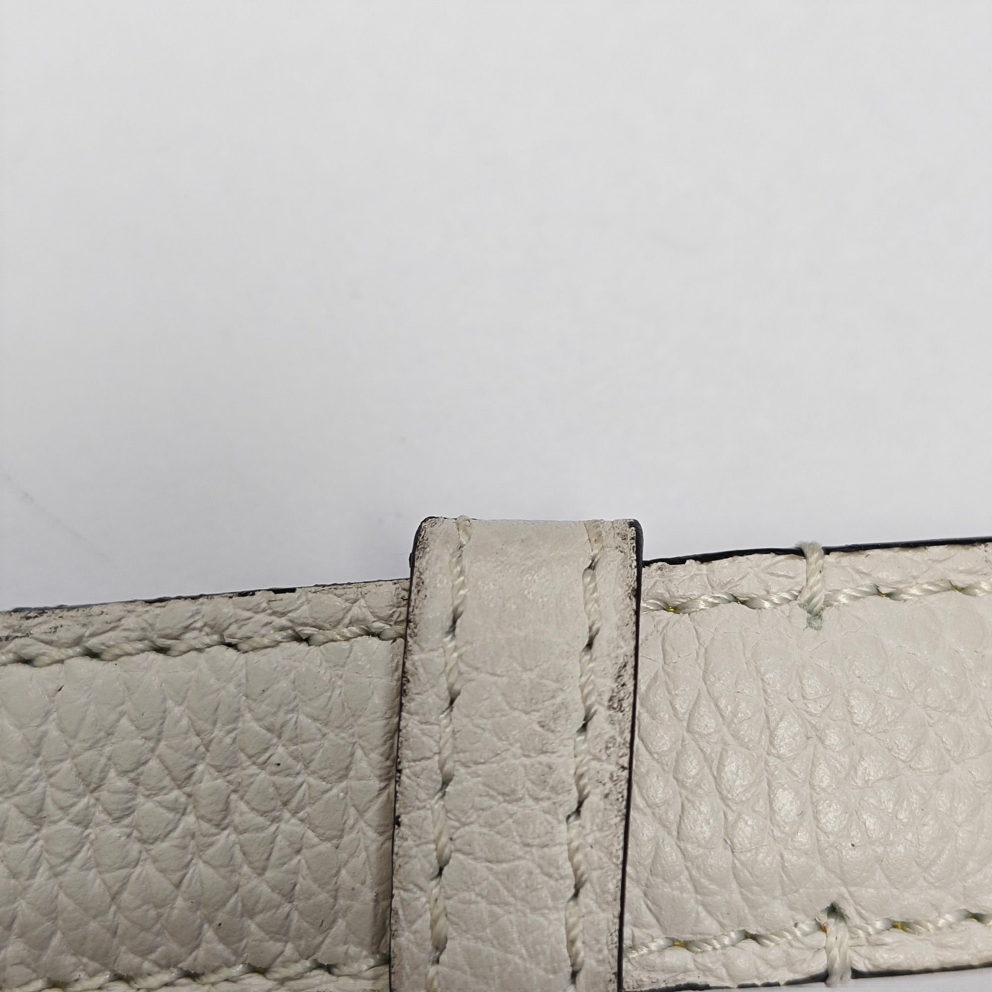 Leather Belt White