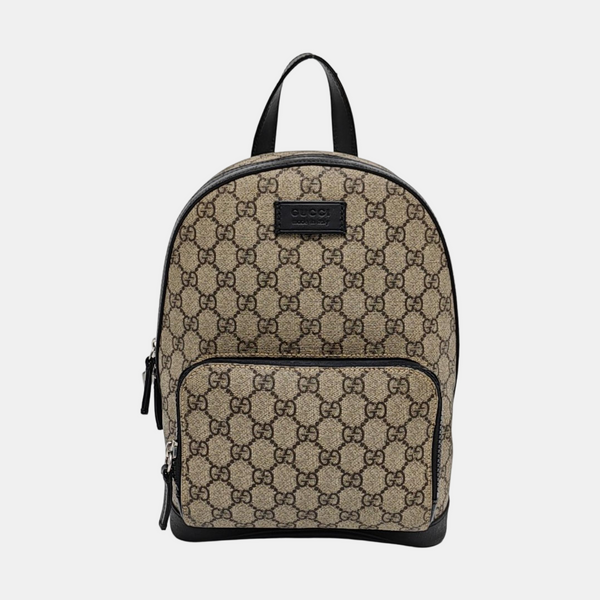 Monogram Coated Canvas Backpack Small Brown