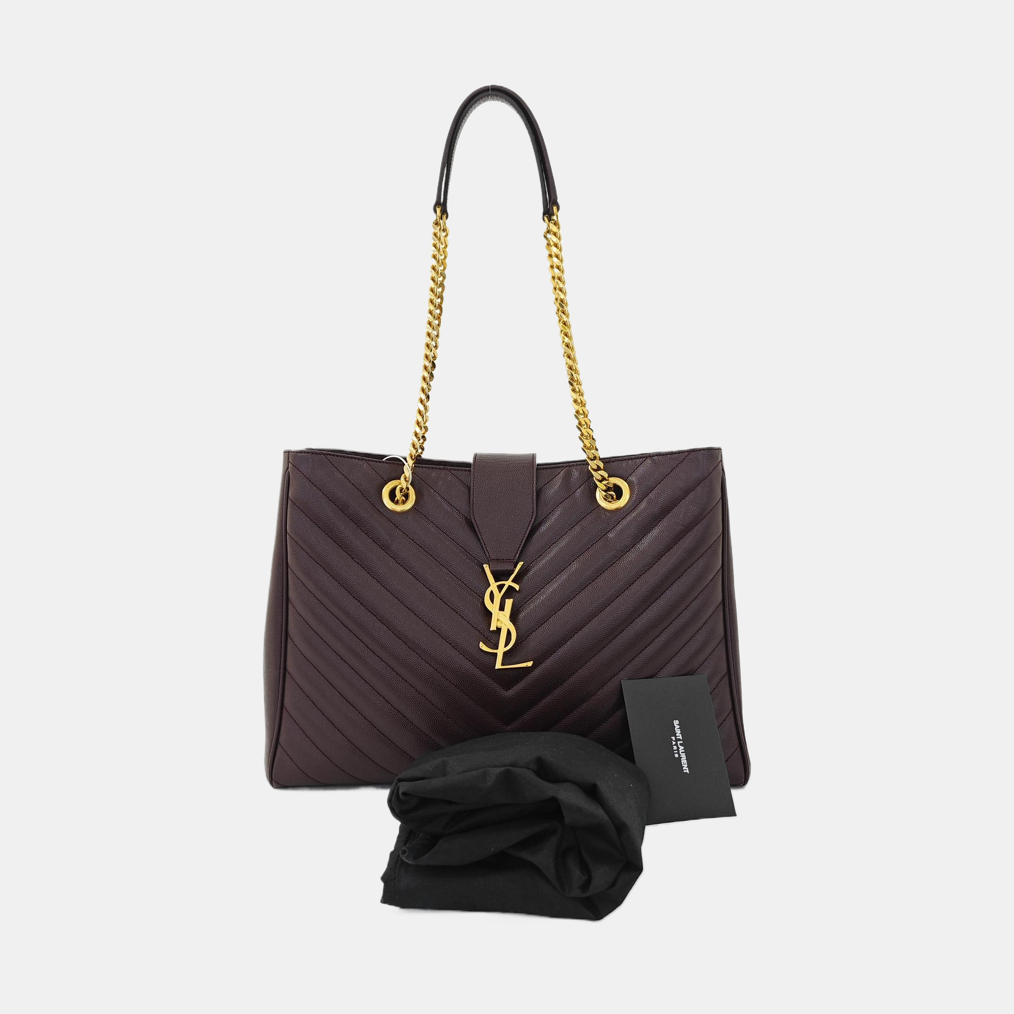 MONOGRAM Chevron Calfskin Red