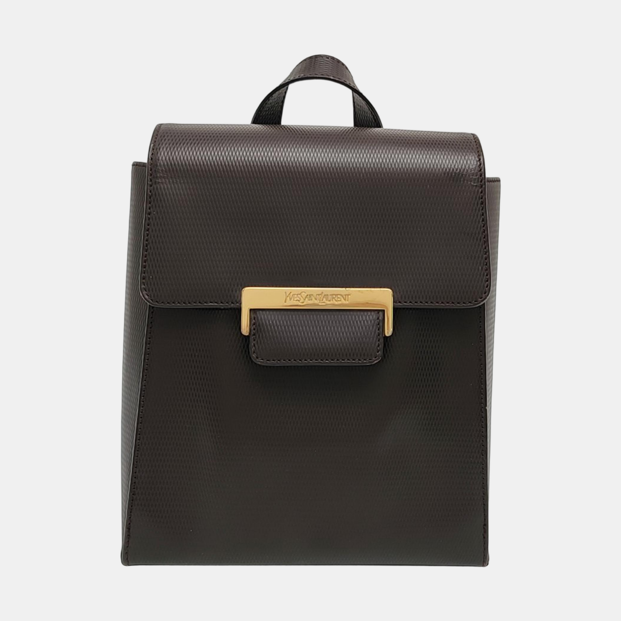 Leather Backpack Brown