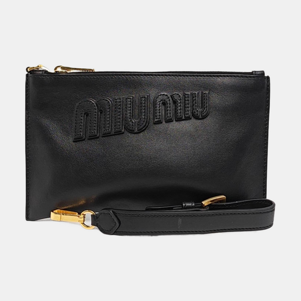 Calfskin Clutch Black
