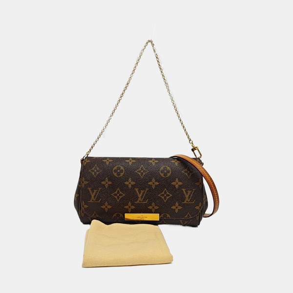 FAVORITE PM Monogram Coated Canvas Brown