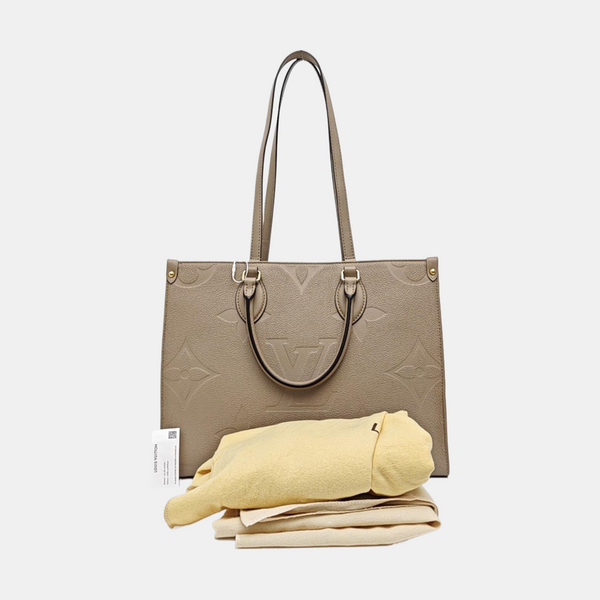 ONTHEGO MM Monogram Calfskin Gray