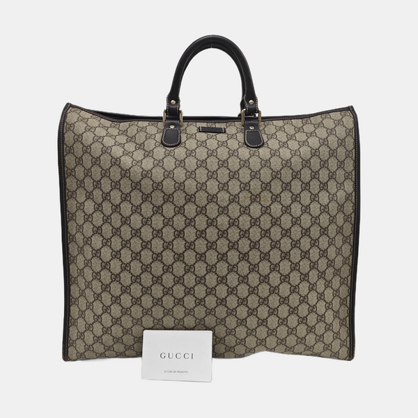 Monogram Coated Canvas Tote Bag Black