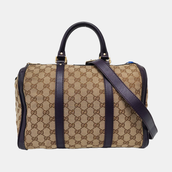 Boston Monogram Canvas Beige