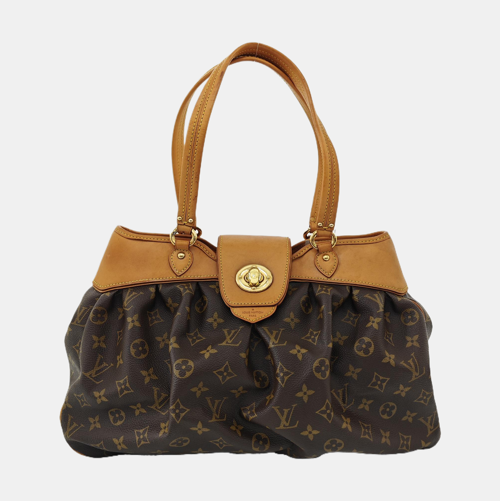 VINTAGE BOETIE PM Monogram Coated Canvas Brown