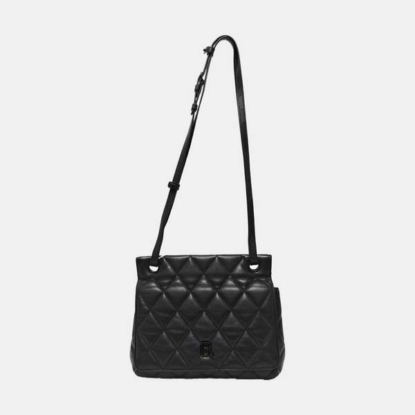 B. Medium Quilted Calfskin Black