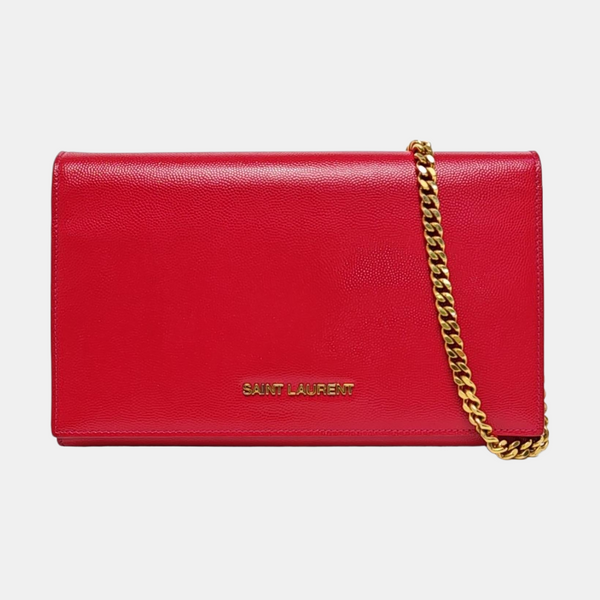 Calfskin Shoulder Bag Red