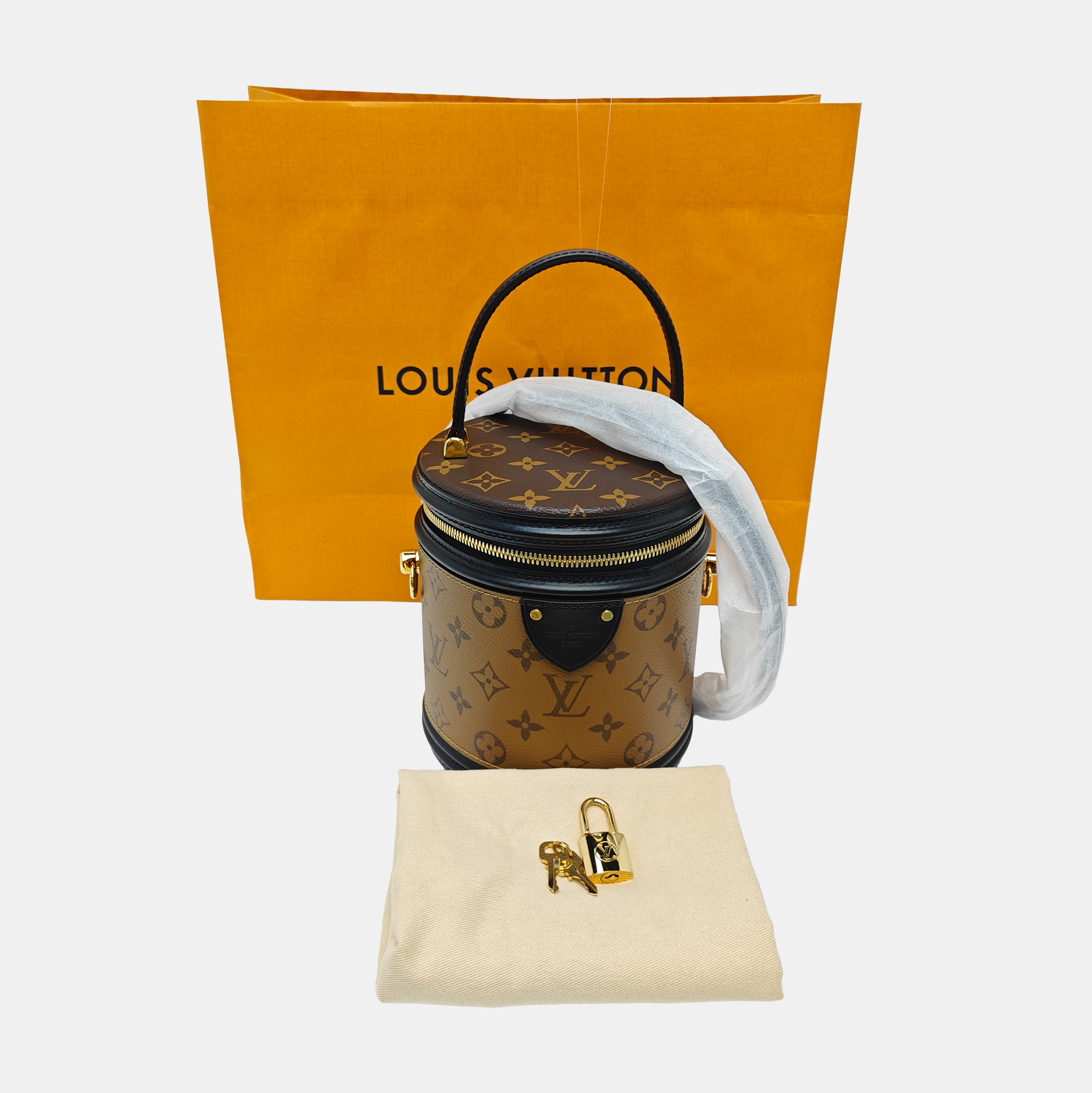 CANNES PM Monogram Coated Canvas Brown