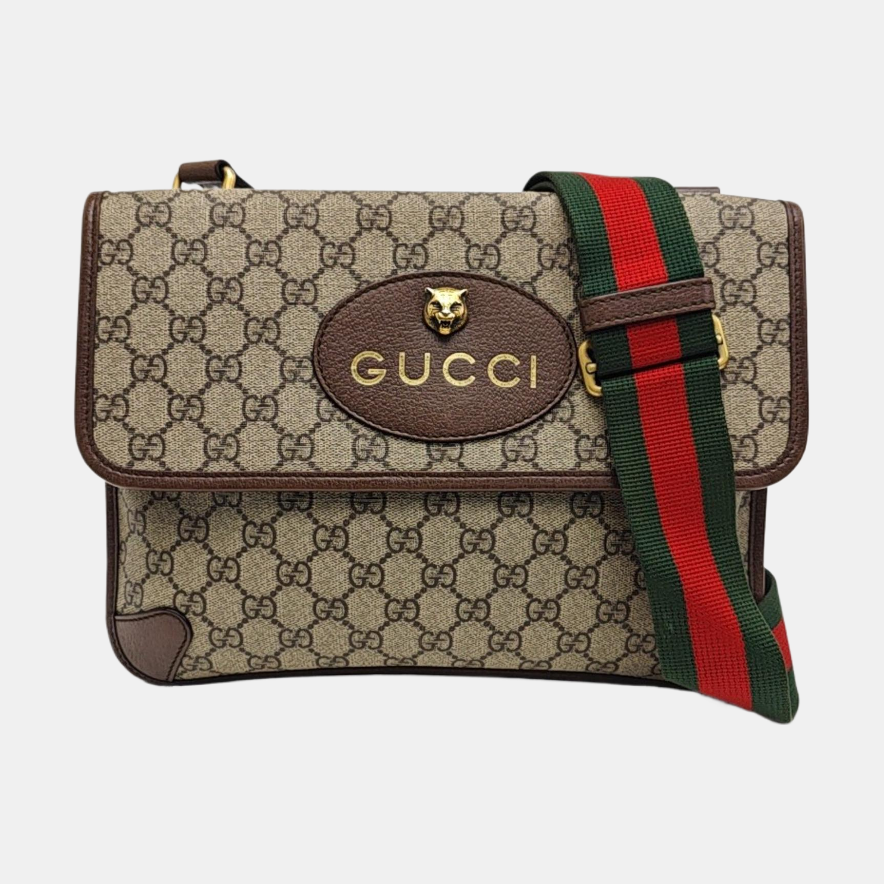 Neo Vintage Large Monogram Coated Canvas Brown