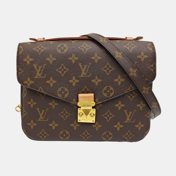 MÉTIS MM Monogram Coated Canvas Brown