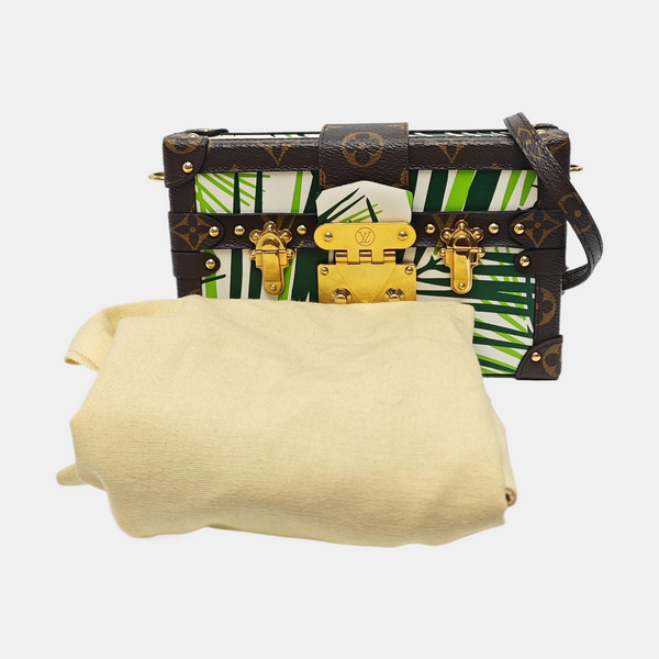 PETITE MALLE Coated Canvas Green