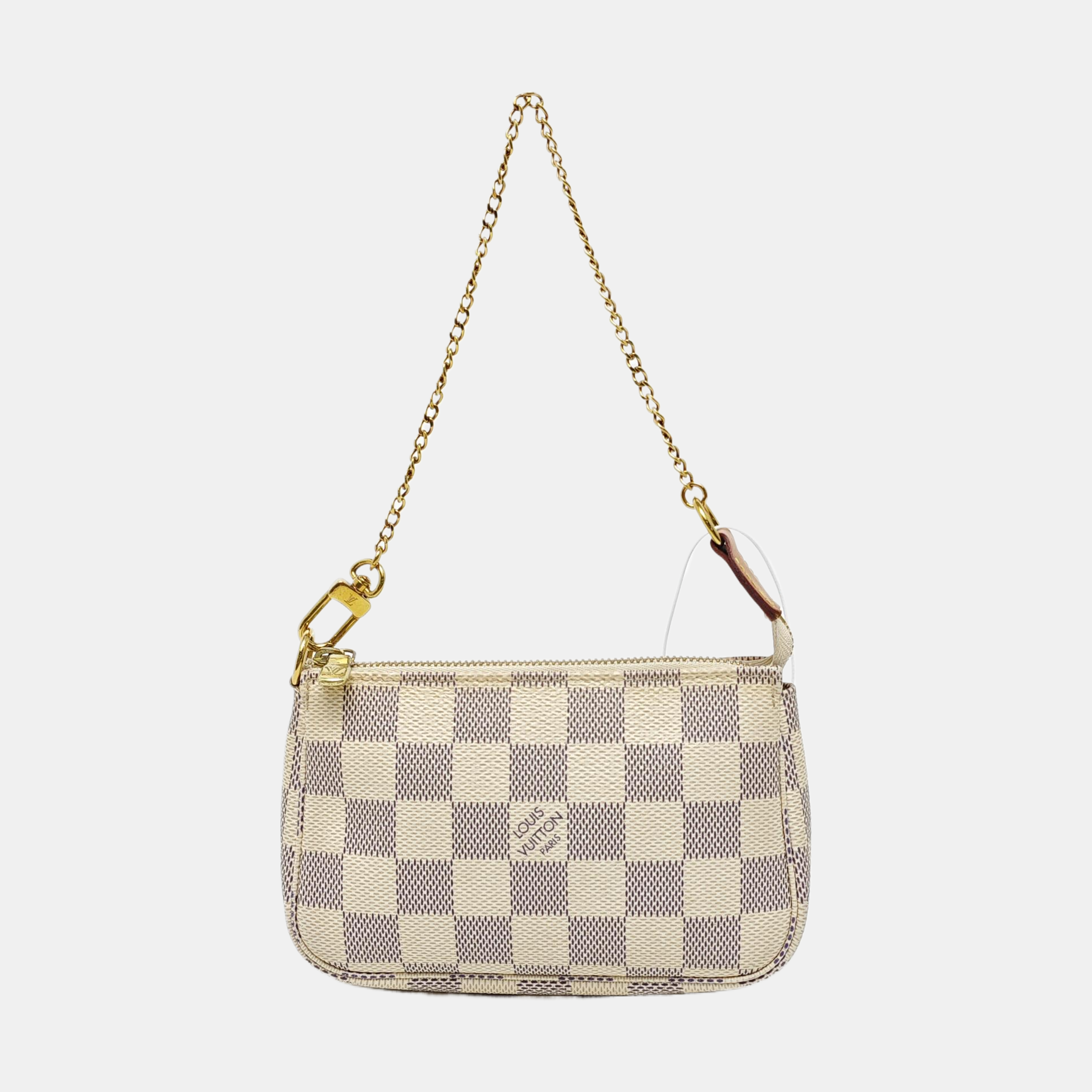 ACCESSOIRES Mini Damier Azur Coated Canvas White