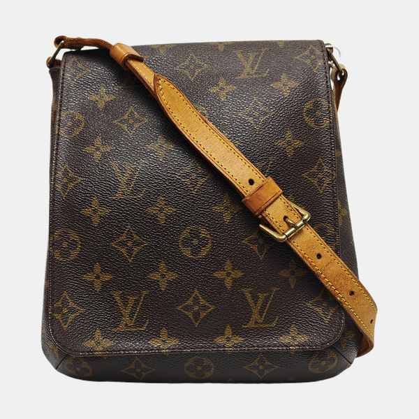 MUSETTE TANGO PM Monogram Coated Canvas Brown