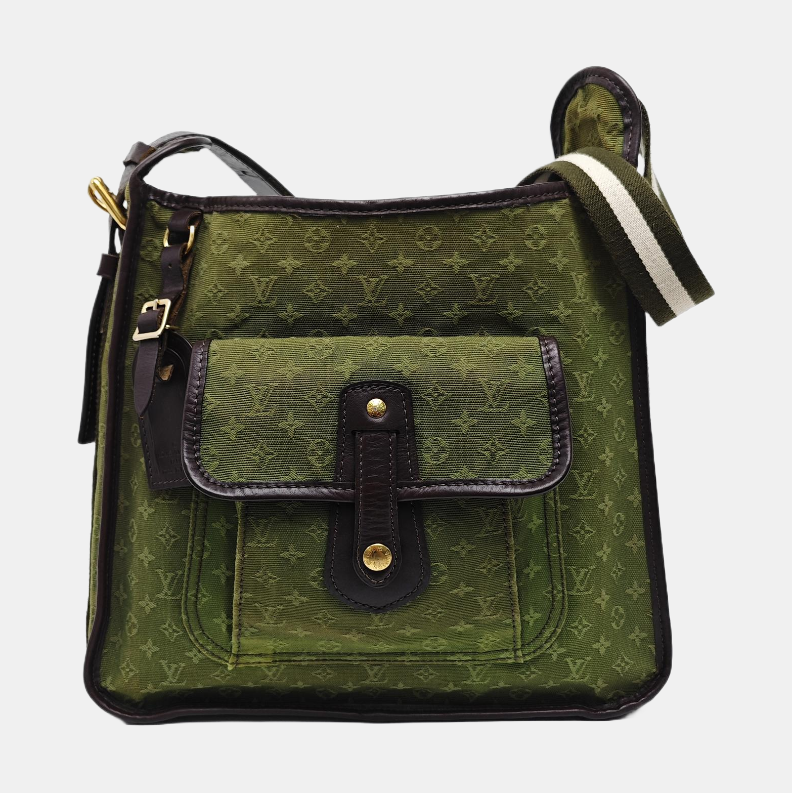 MARY KATE Monogram Canvas Green