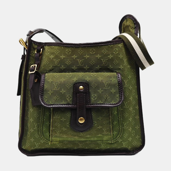MARY KATE Monogram Canvas Green