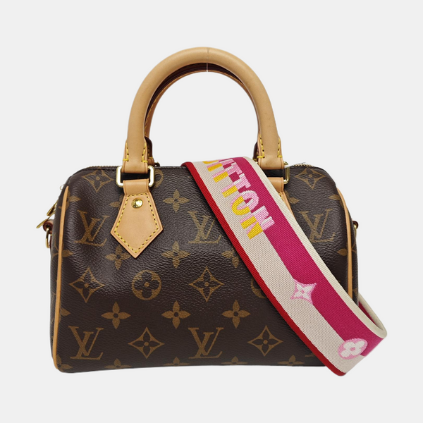 SPEEDY 20 Monogram Coated Canvas Brown