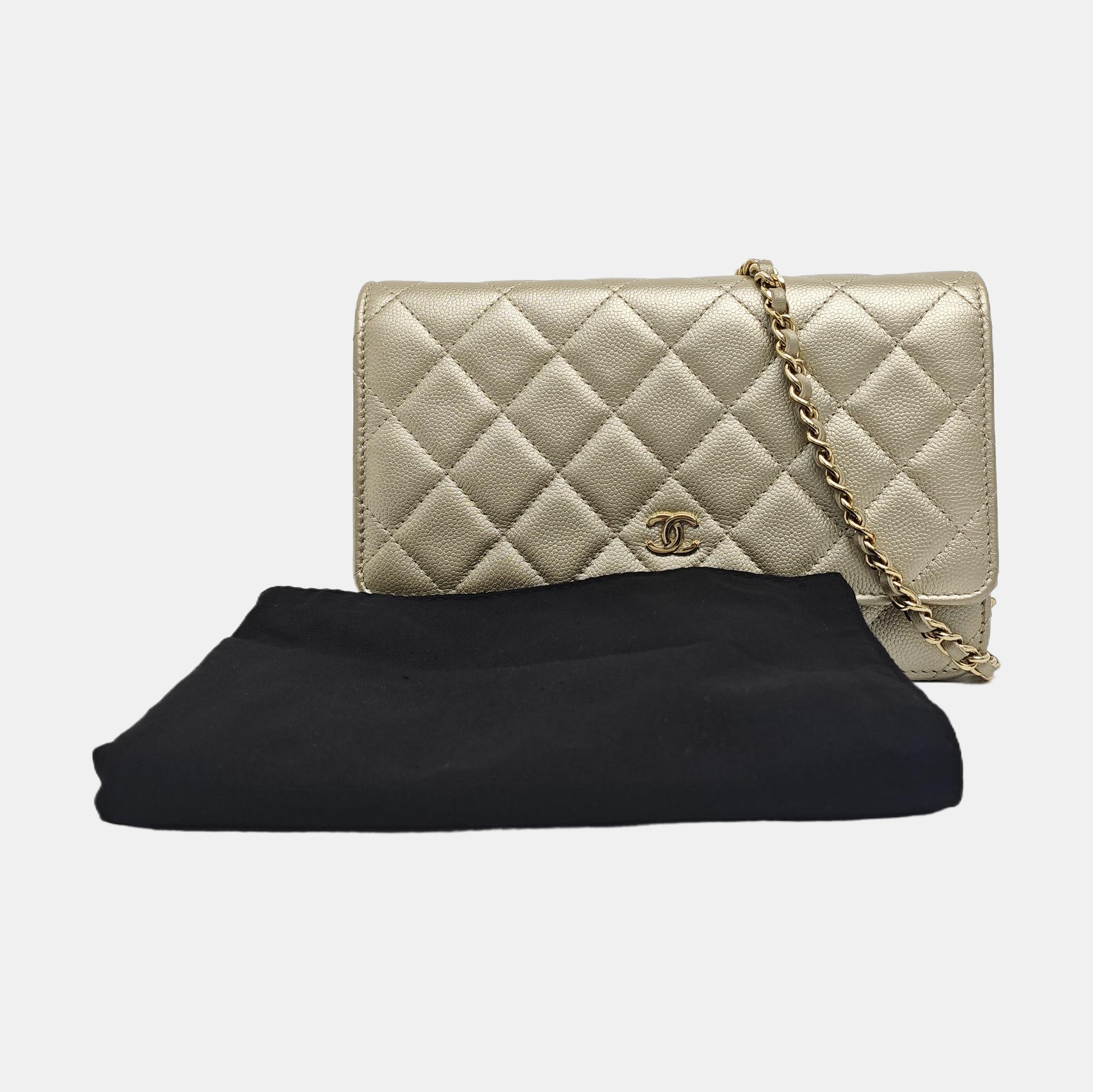 WOC Quilted Calfskin Beige