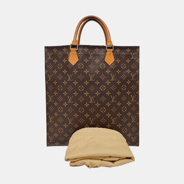SAC PLAT GM Monogram Coated Canvas Brown