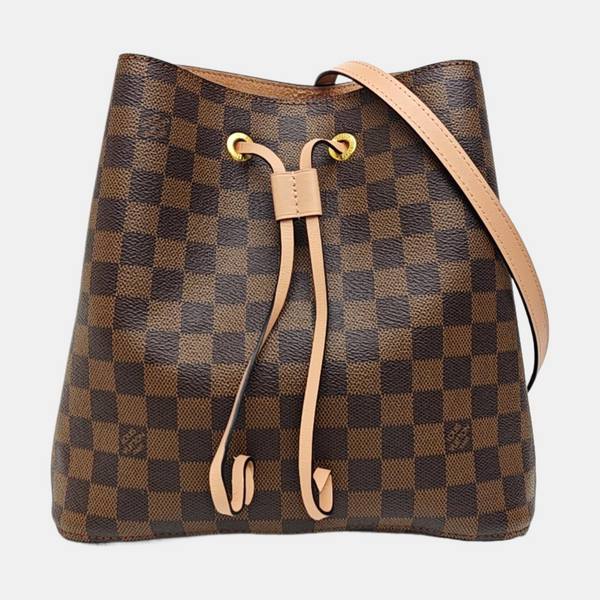 NÉONOÉ MM Damier Ebene Coated Canvas Brown