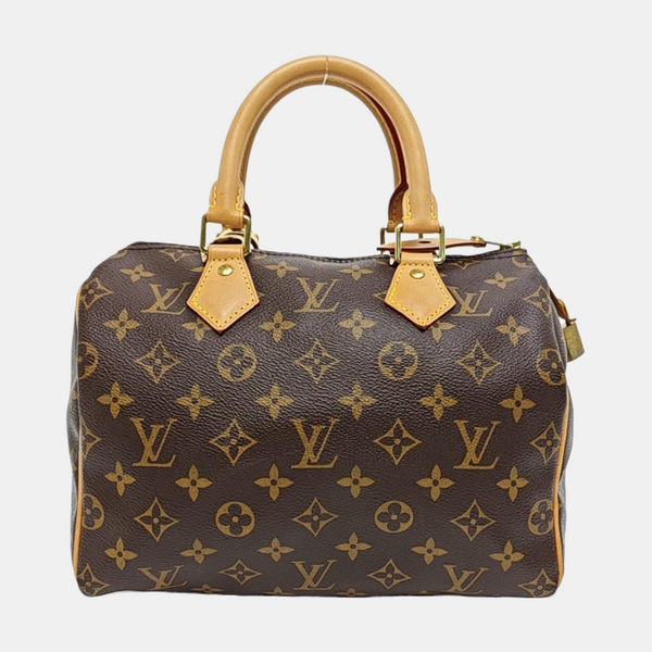 SPEEDY 25 Monogram Coated Canvas Brown