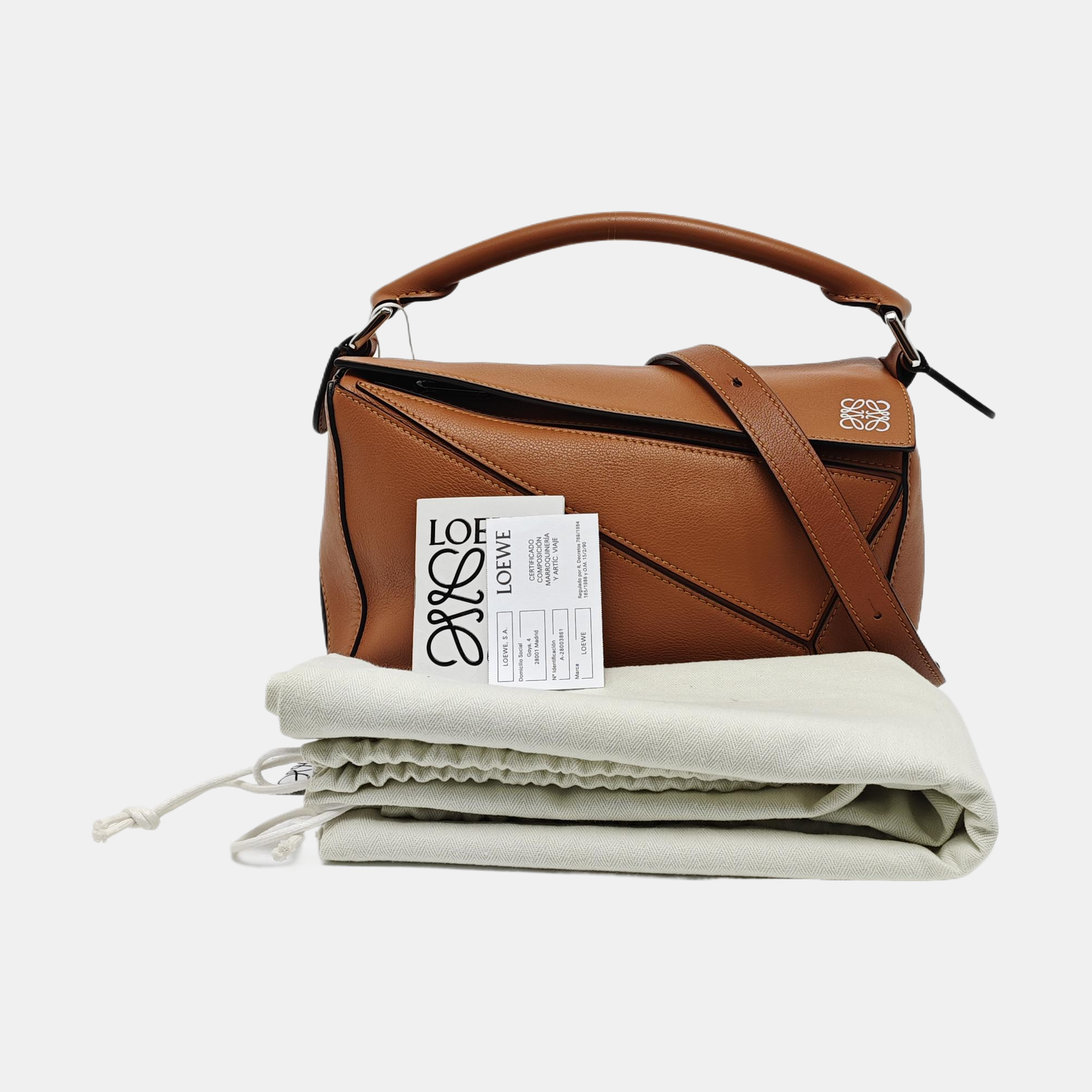 Puzzle Small Calfskin Brown