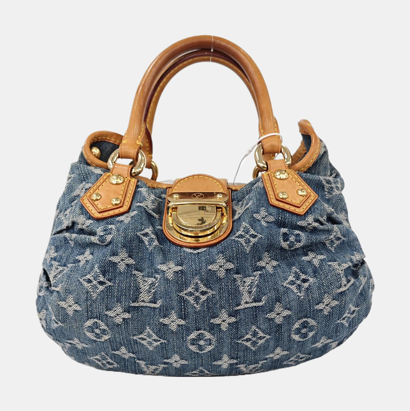 PLEATY Monogram Denim Blue