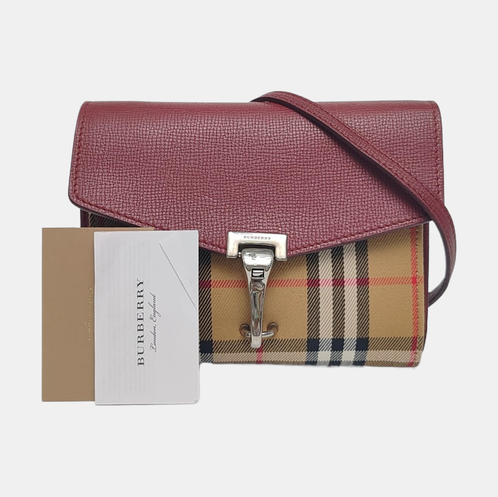 Authenticated pre-owned  Macken Patchwork Burgundy - Shoulder Bag at Looply