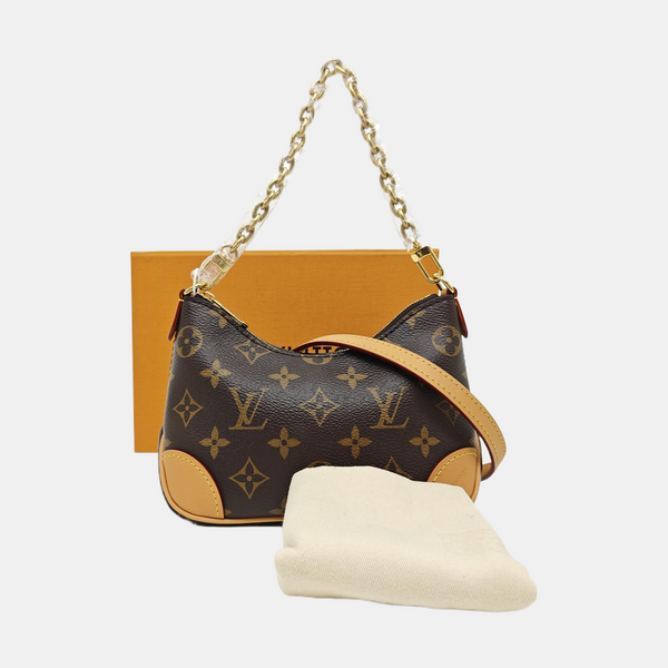BOULOGNE Nano Monogram Coated Canvas Brown