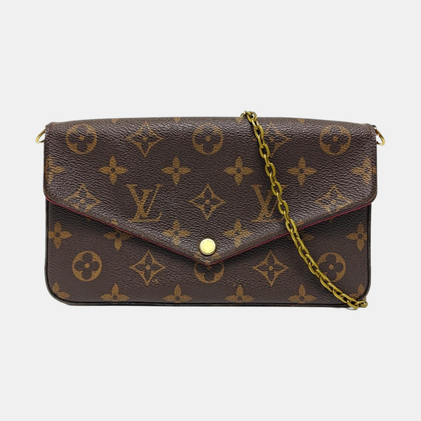 FÉLICIE Monogram Coated Canvas Brown