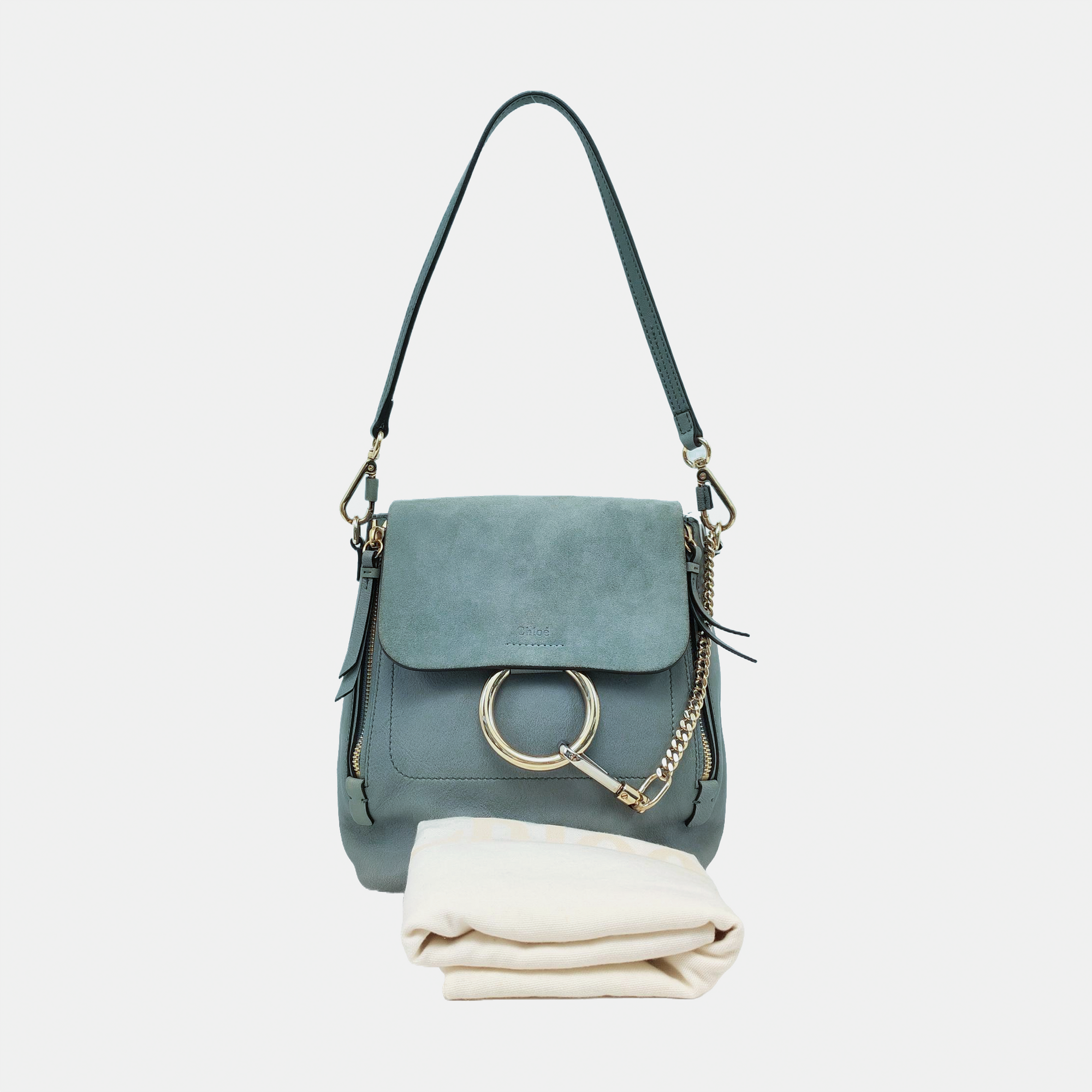 Faye Mini Calfskin Blue