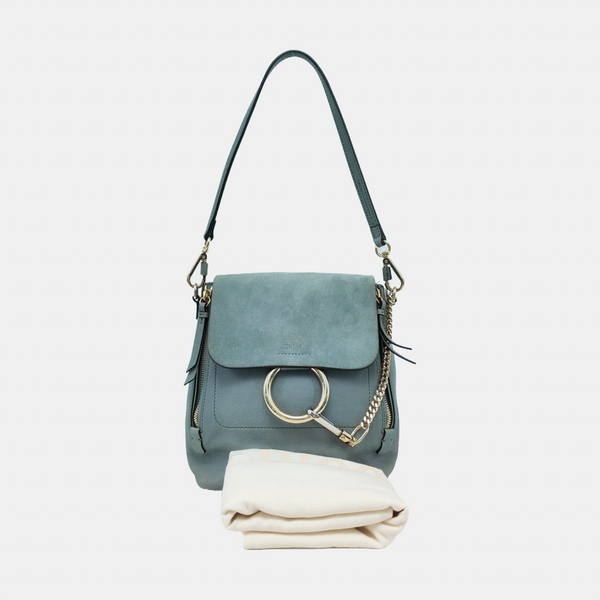 Faye Mini Calfskin Blue