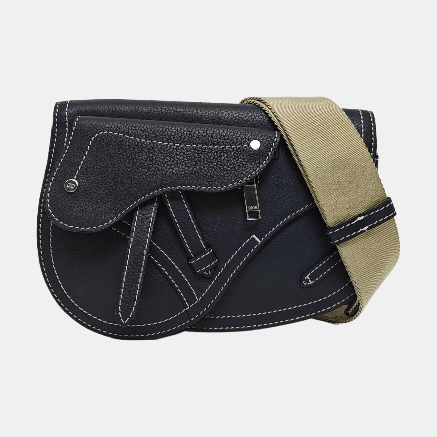 Saddle Small Calfskin Blue