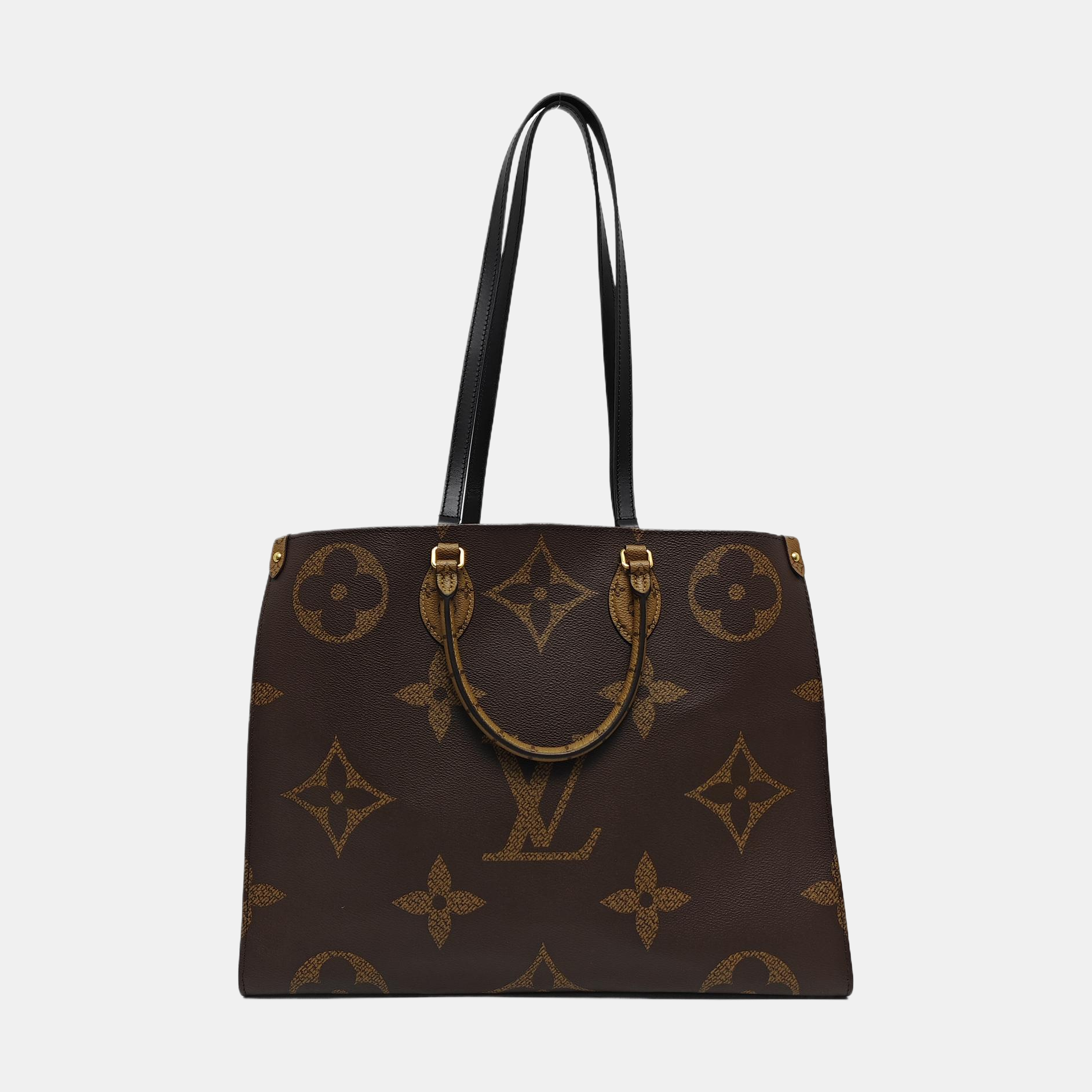 ONTHEGO GM Monogram Coated Canvas Brown