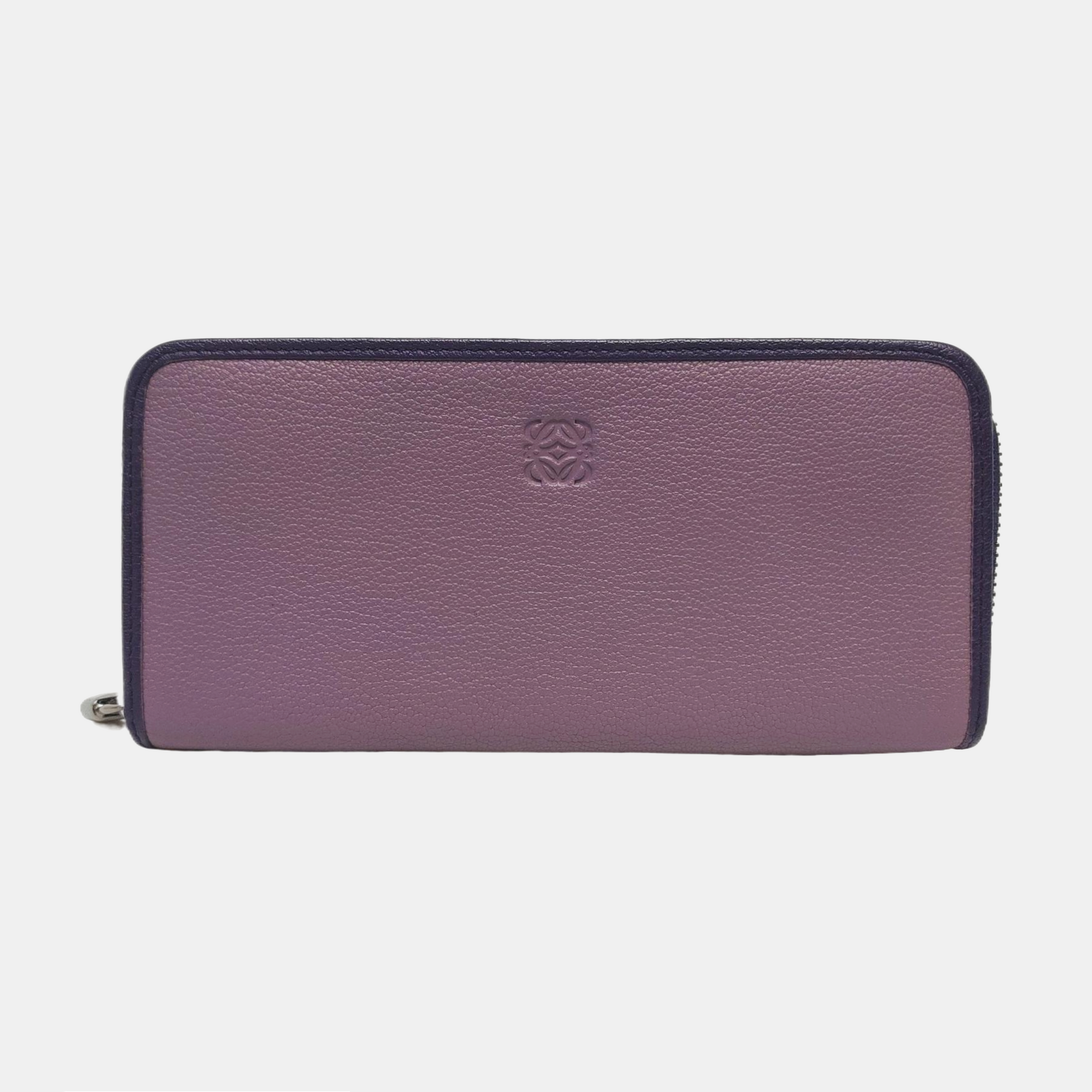 Rainbow Calfskin Purple Wallet