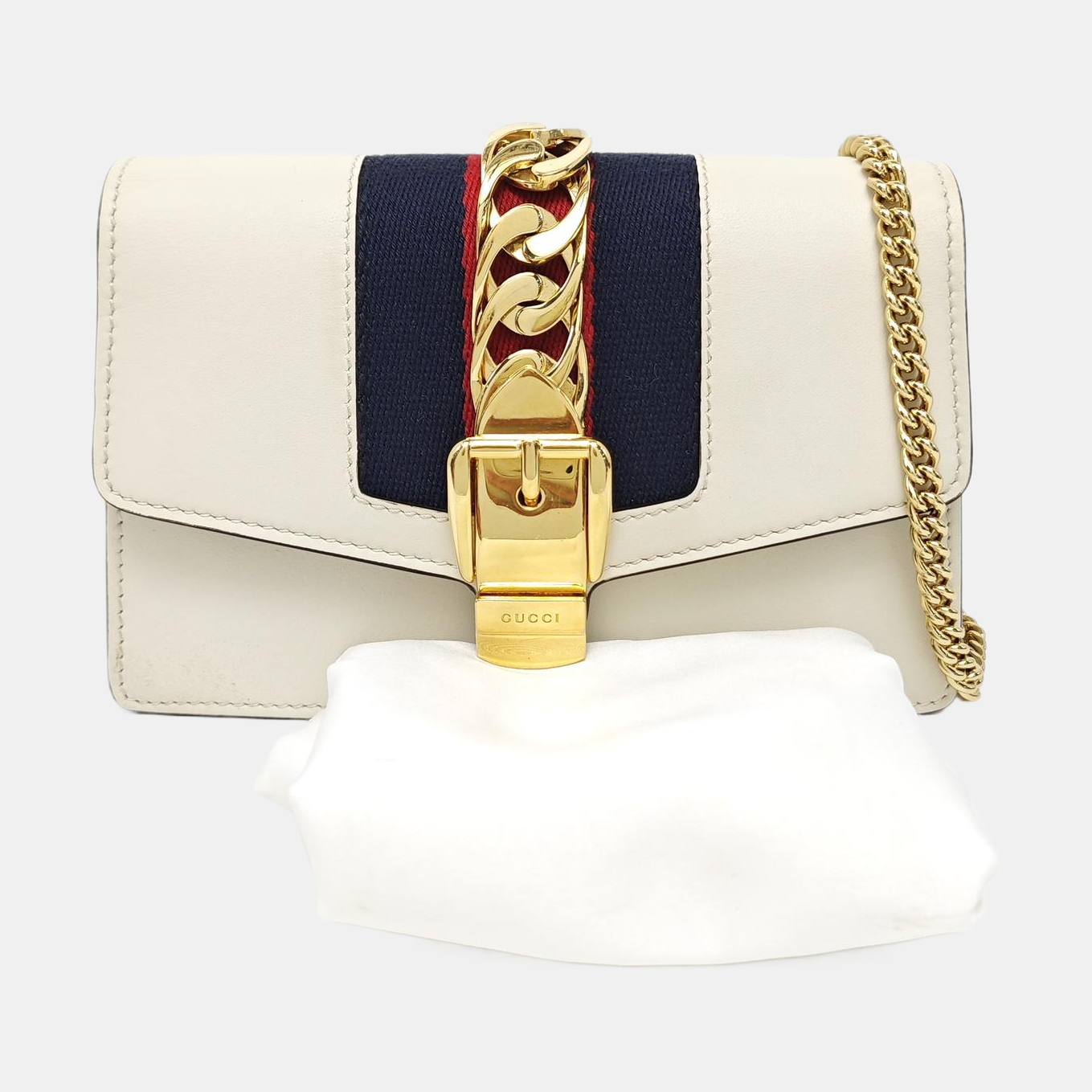 Sylvie Super Mini Calfskin White