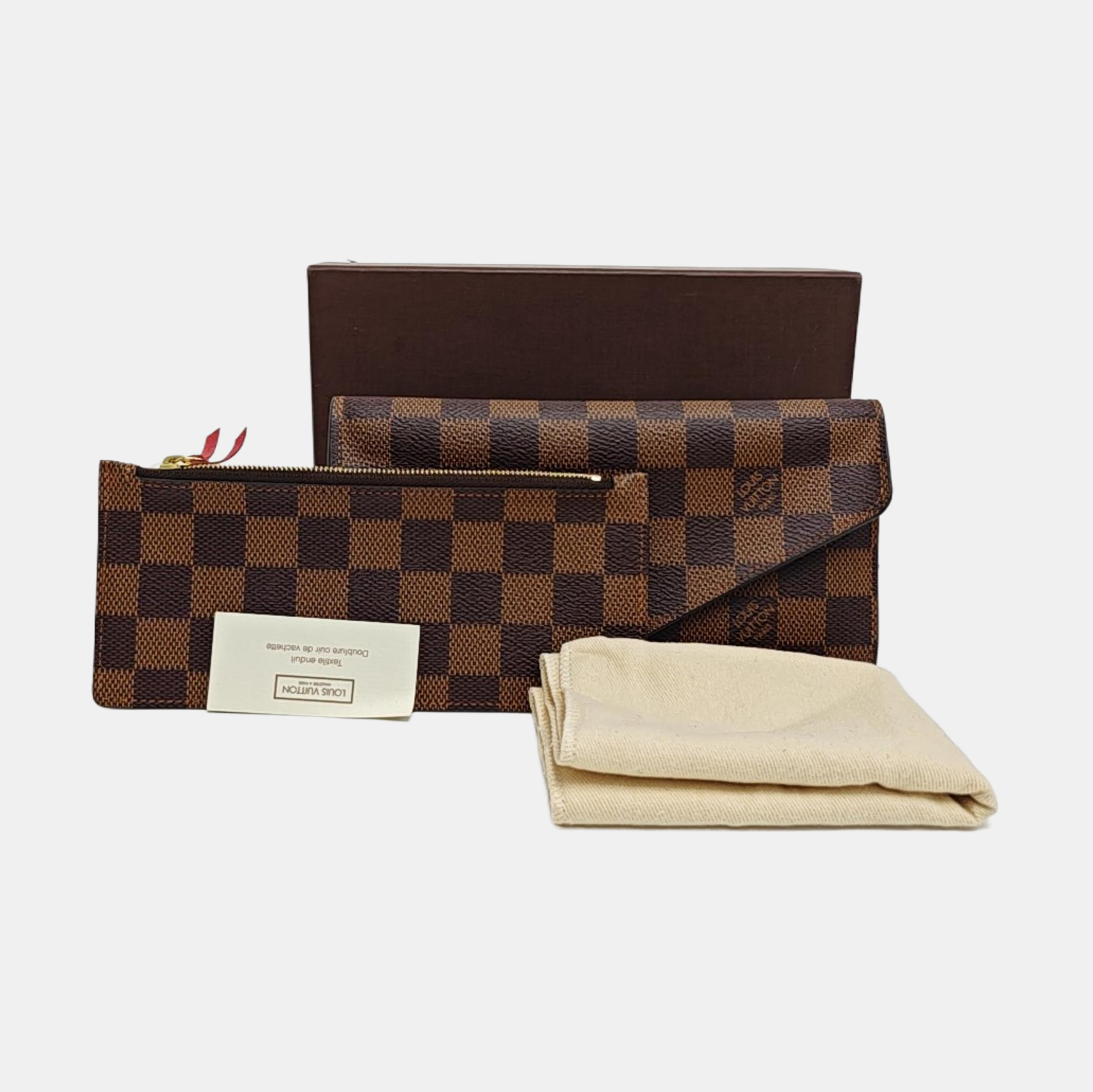 JOSÉPHINE Damier Ebene Coated Canvas Brown