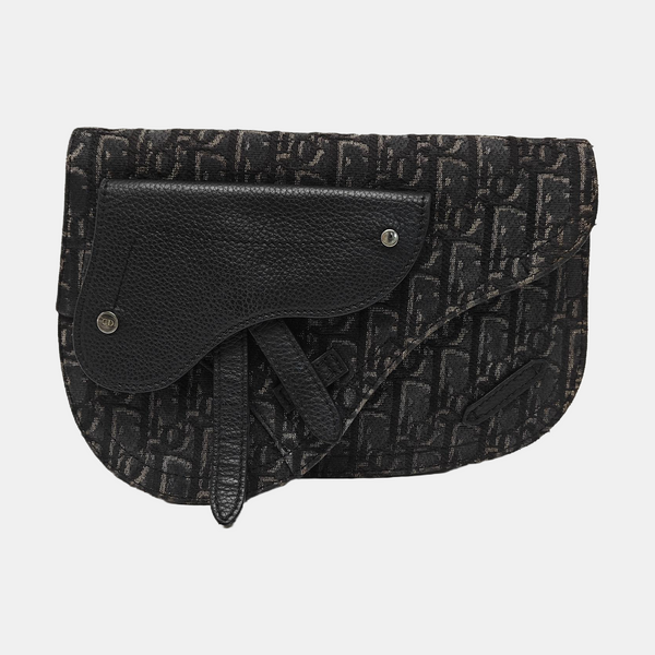 Saddle Medium Canvas Gray