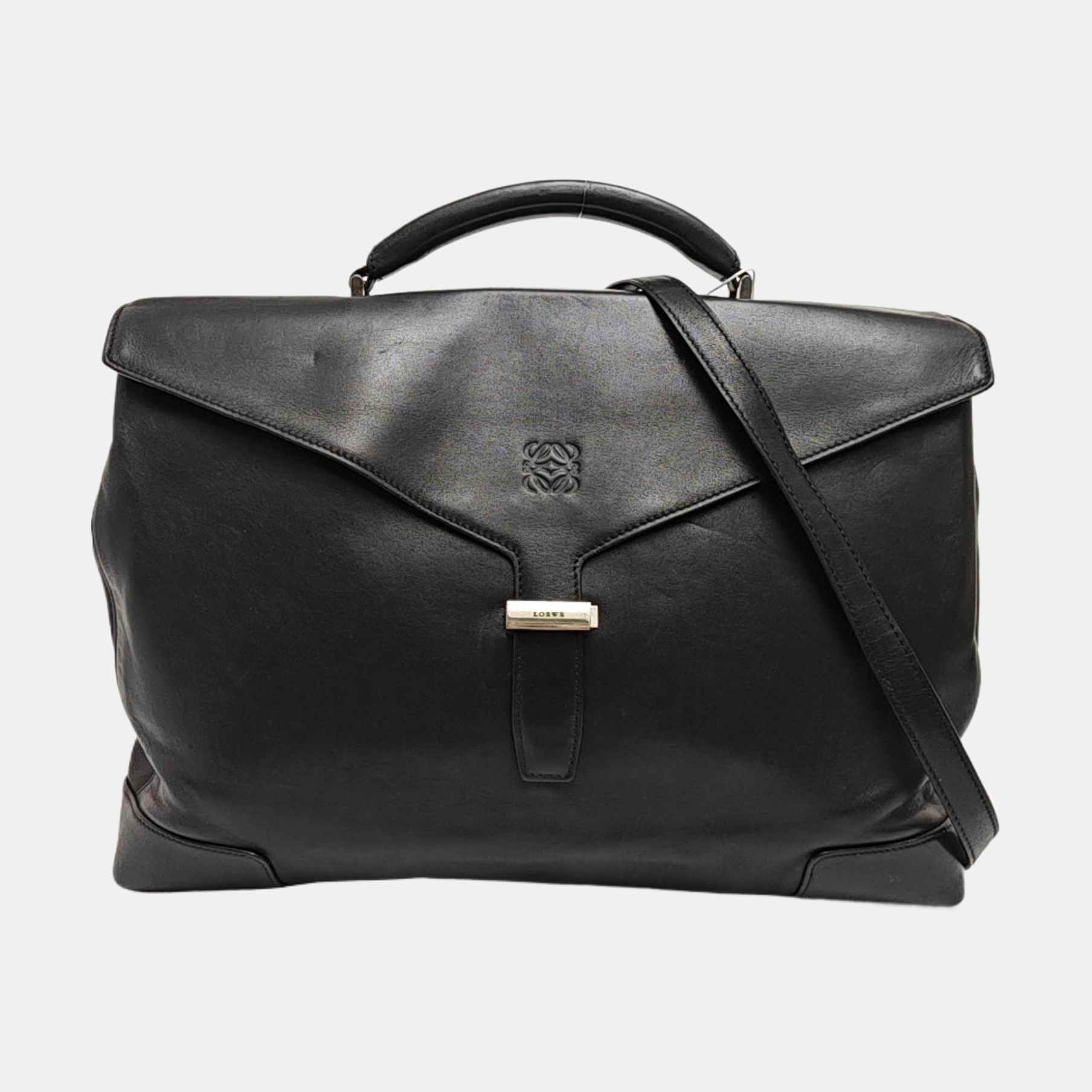 Calfskin Shoulder Bag Black