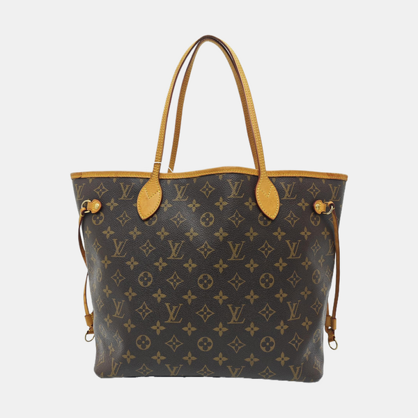 NEVERFULL MM Monogram Coated Canvas Brown