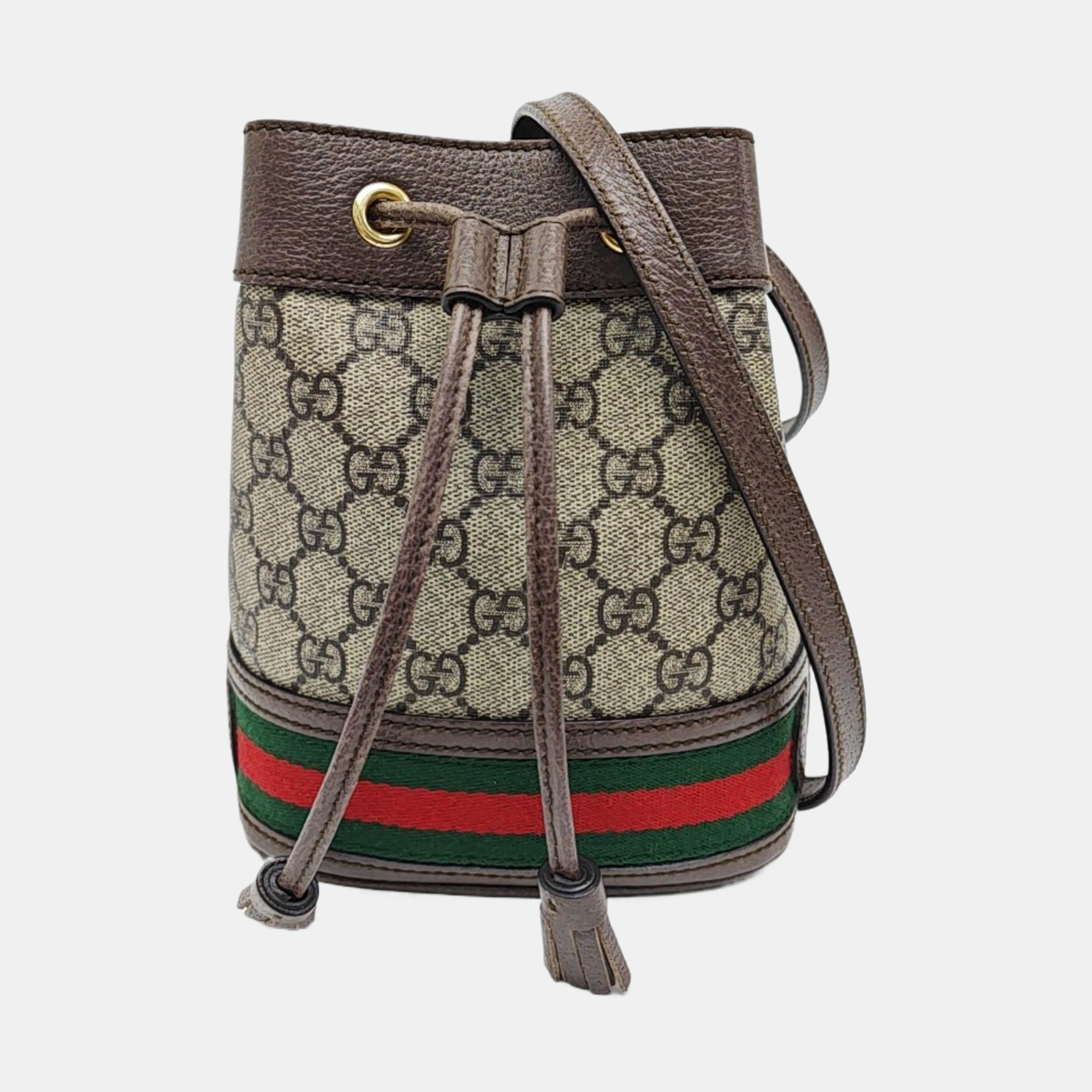 Ophidia Mini Monogram Coated Canvas Beige