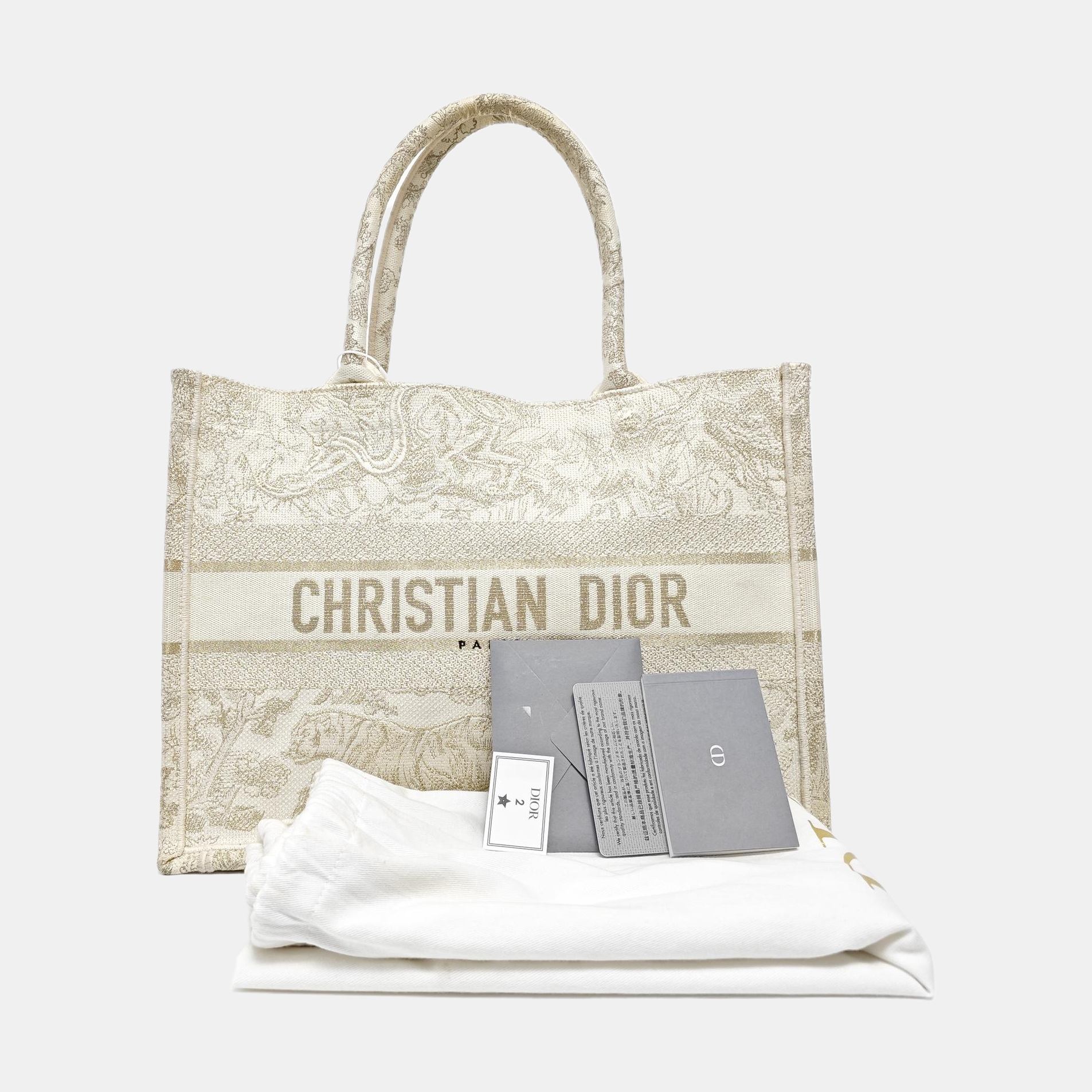 Book Tote Medium Canvas White