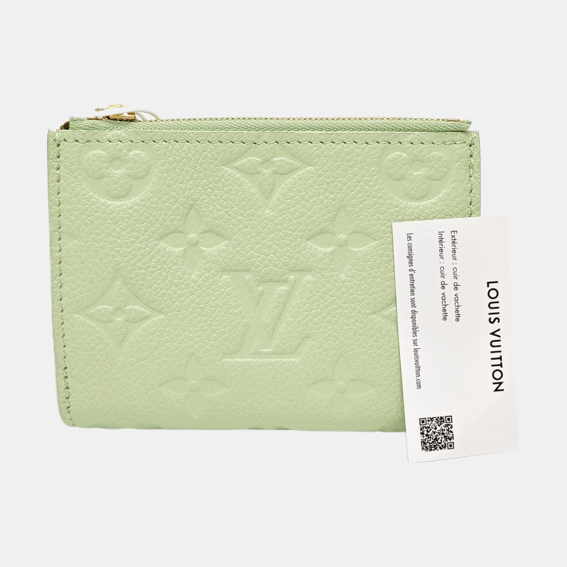 Monogram Calfskin Wallet Green