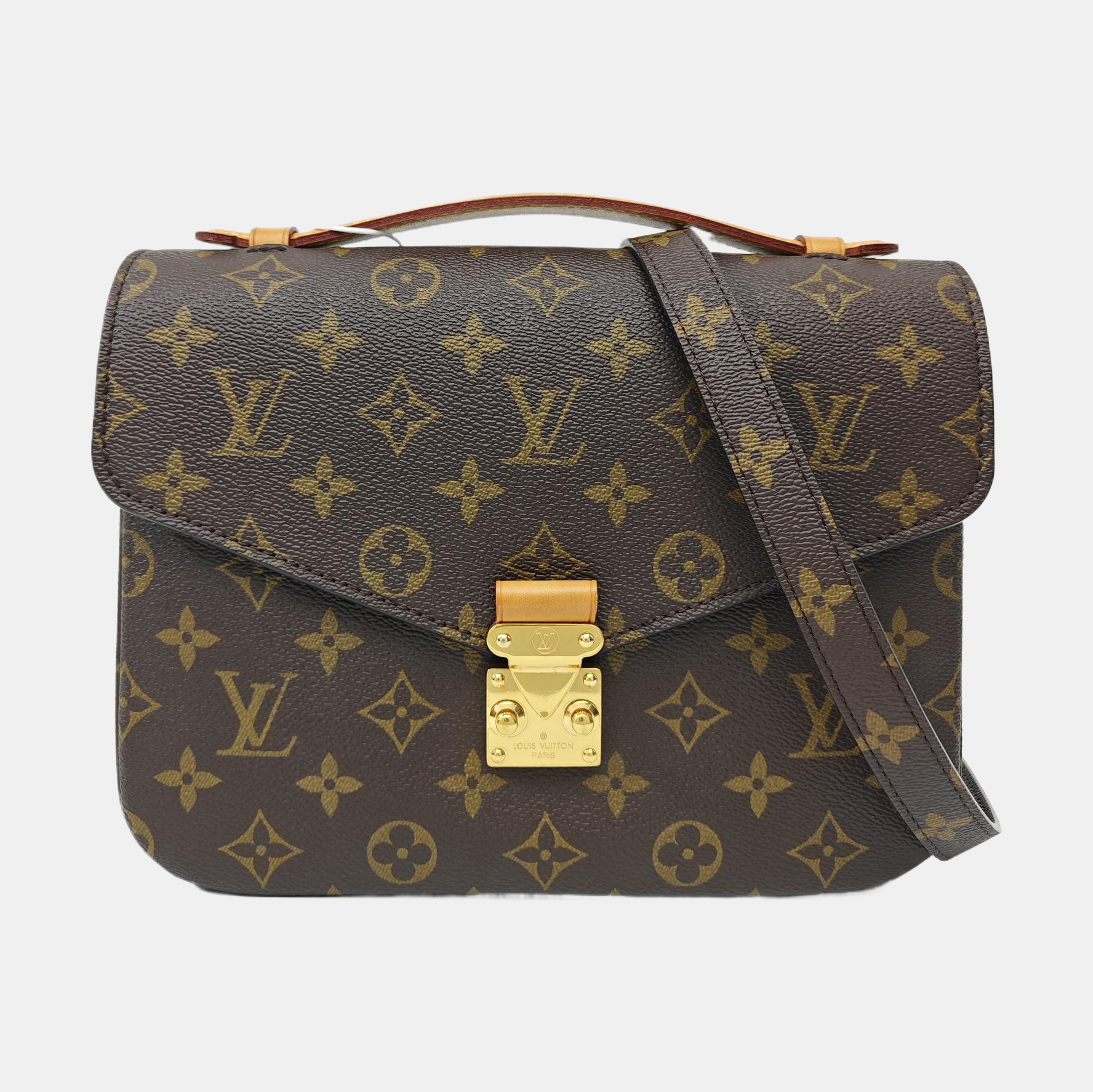 MÉTIS MM Monogram Coated Canvas Brown